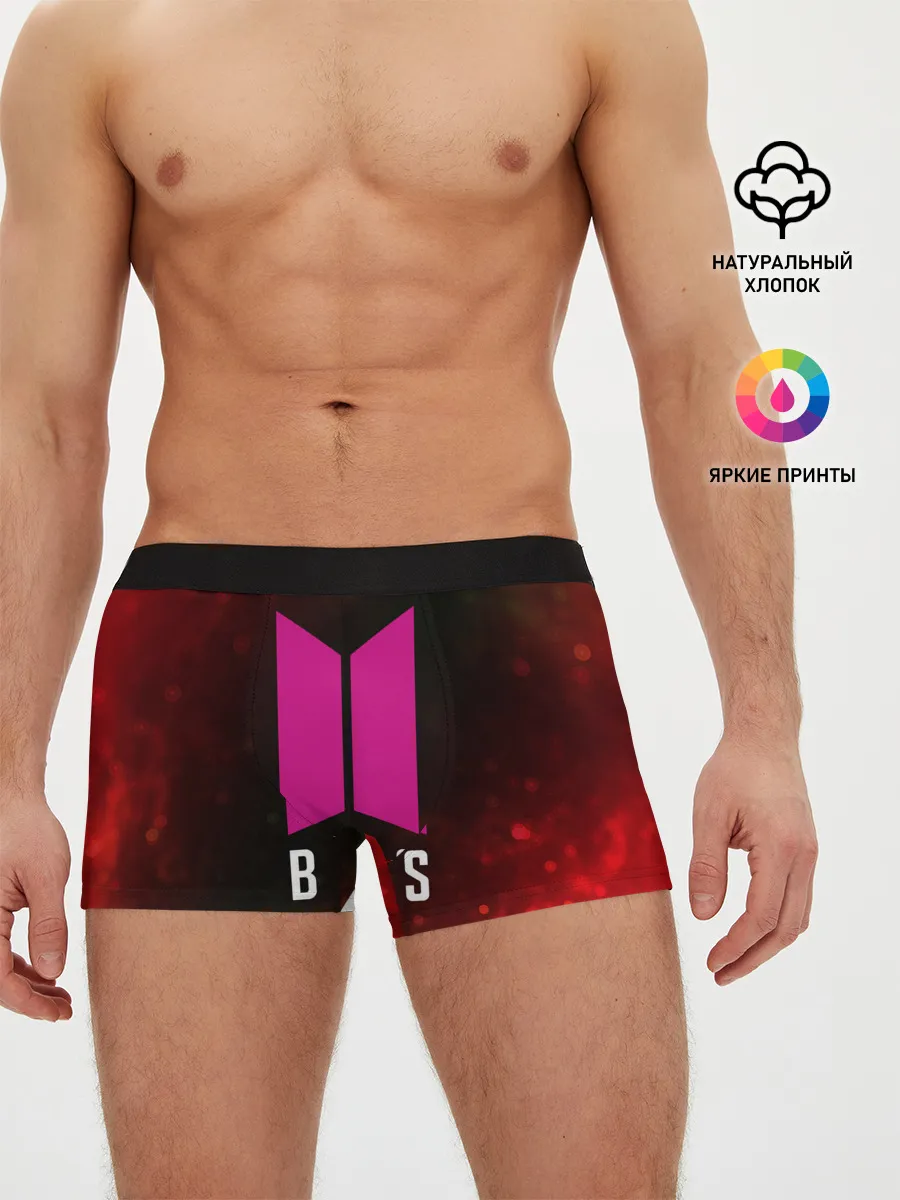 Мужские трусы боксеры / BTS / БТС
