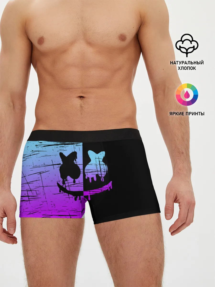 Мужские трусы боксеры / FORTNITE MARSHMELLO.