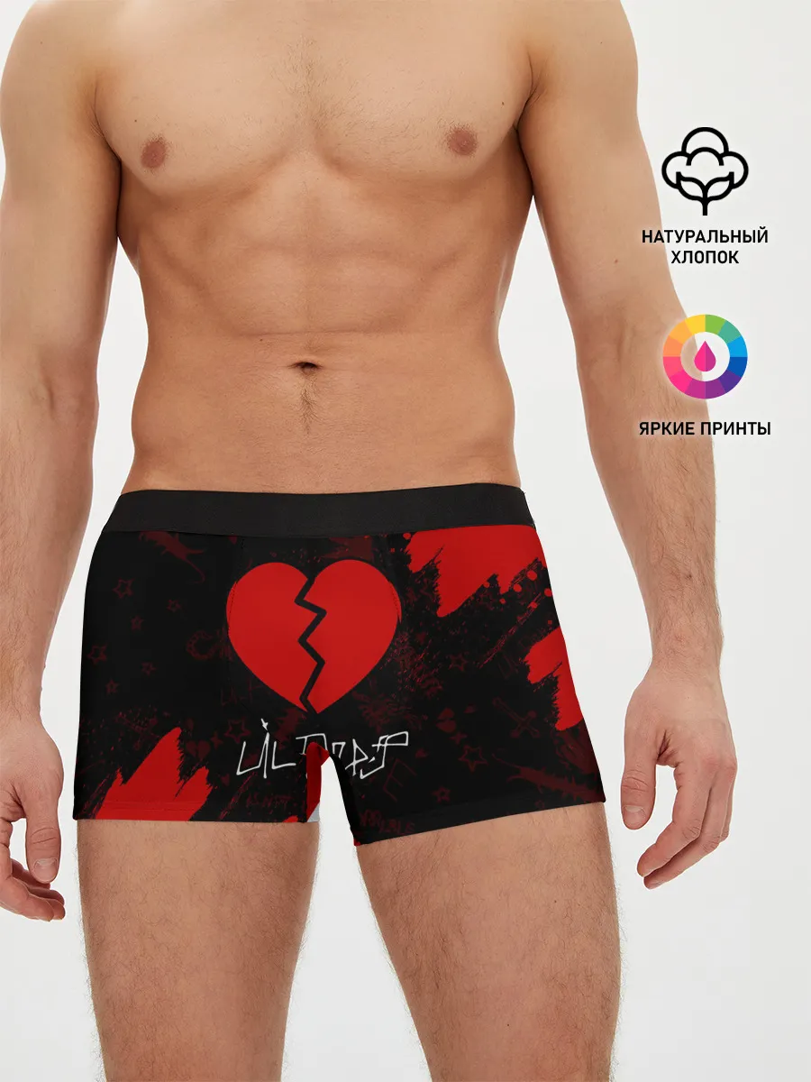 Мужские трусы боксеры / LIL PEEP / ЛИЛ ПИП