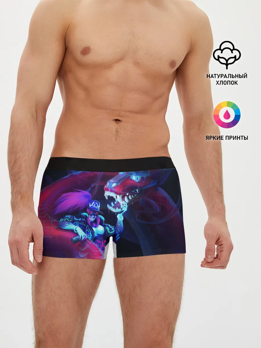Мужские трусы боксеры / League of legends Akali KDA