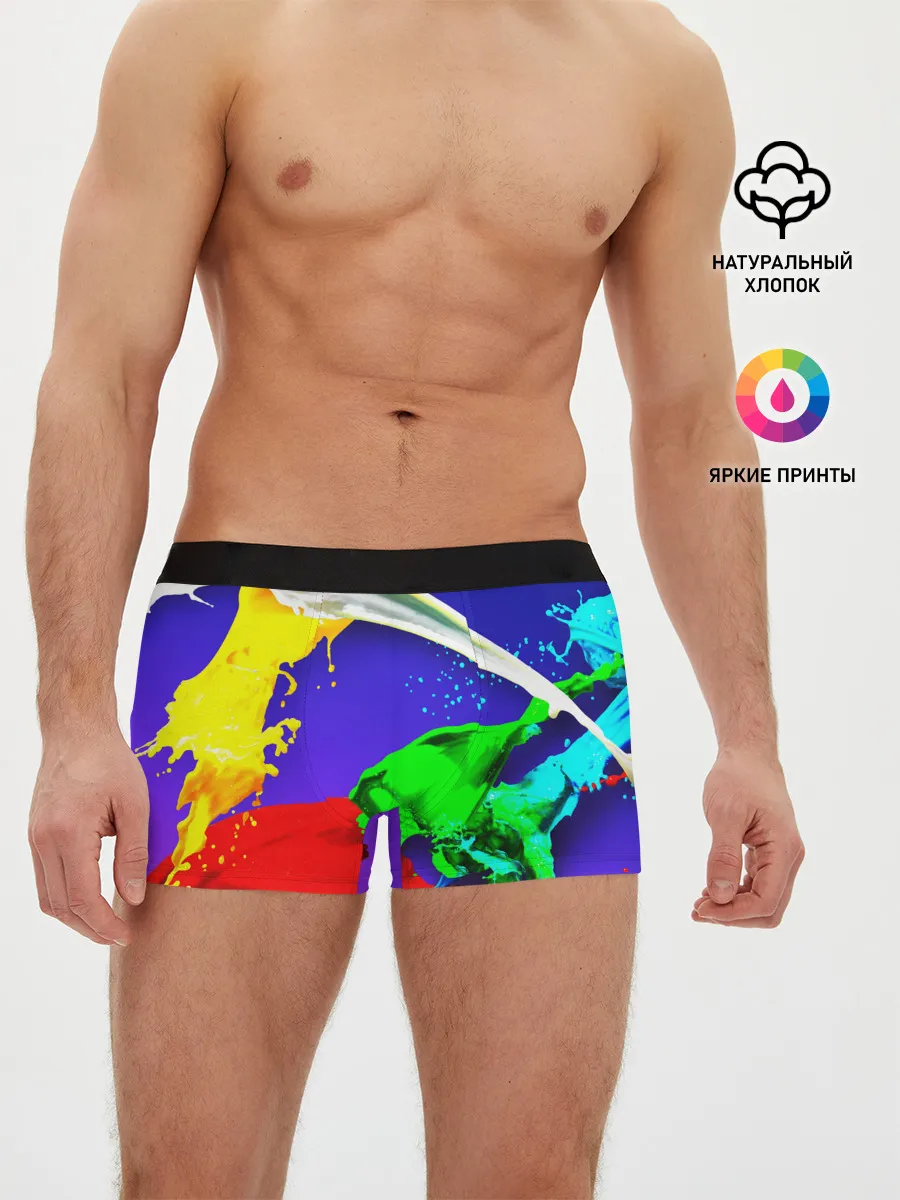 Мужские трусы боксеры / НЕОНОВЫЙ КРАСКИ