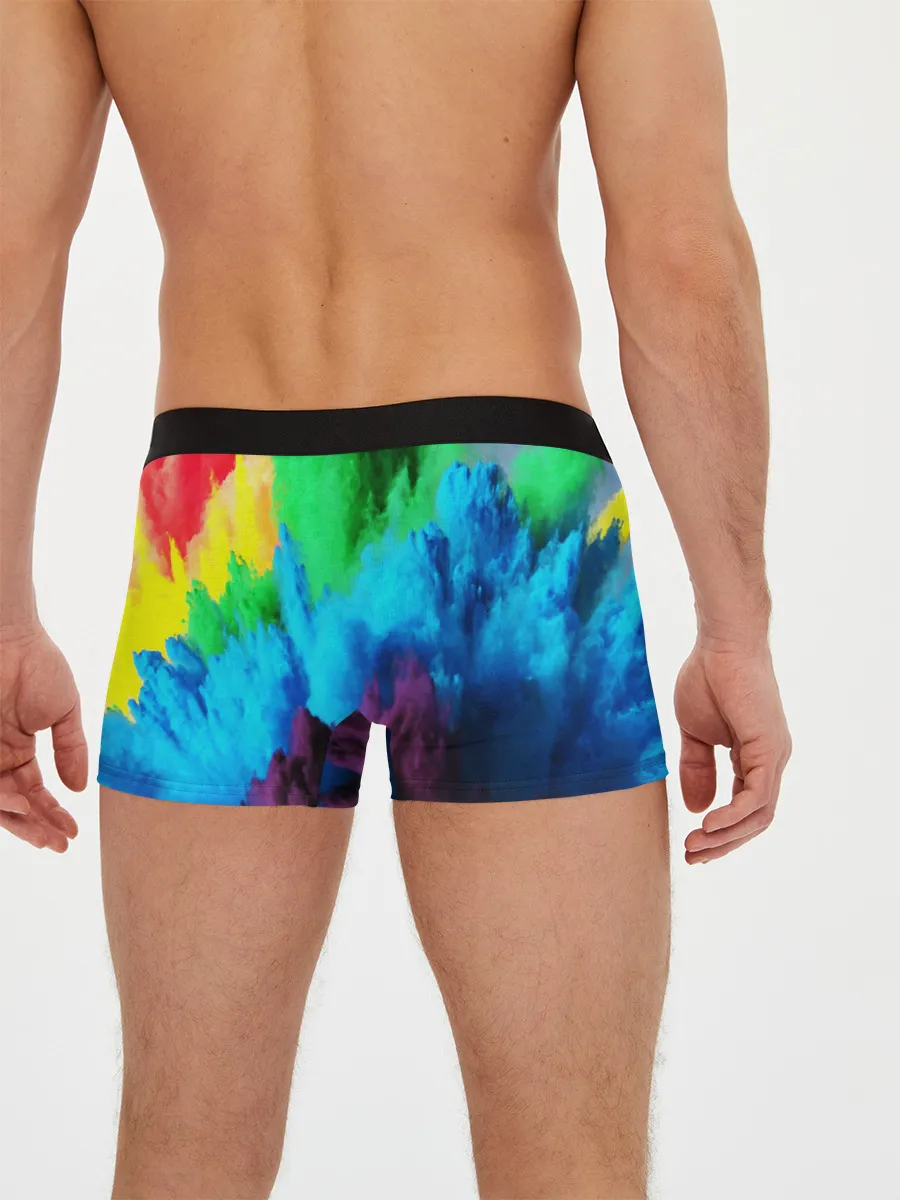 Мужские трусы боксеры / РАЗНОЦВЕТНЫЕ КРАСКИ