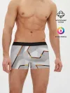 Мужские трусы боксеры / 3D абстракция Iron