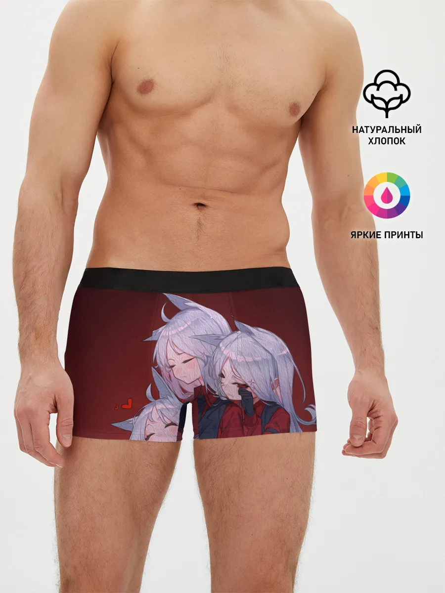 Мужские трусы боксеры / Cerberus обнимаются втроем Helltaker