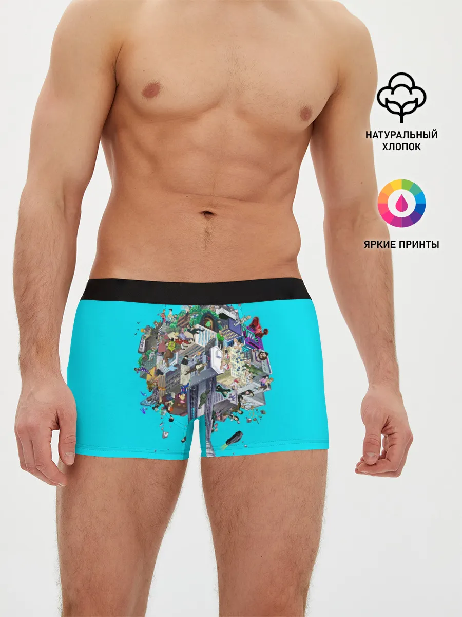 Мужские трусы боксеры / МОБ ПСИХО 100