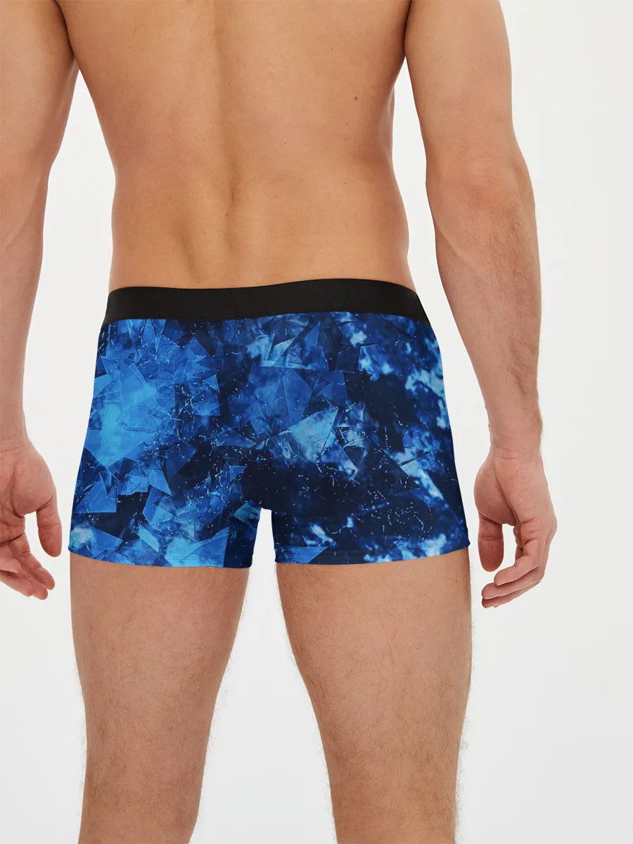 Мужские трусы боксеры / Blue Abstraction