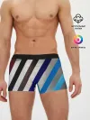 Мужские трусы боксеры / Косые линии полосы крупные