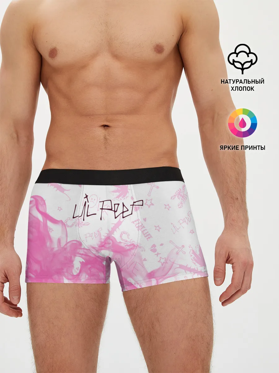 Мужские трусы боксеры / LIL PEEP / ЛИЛ ПИП