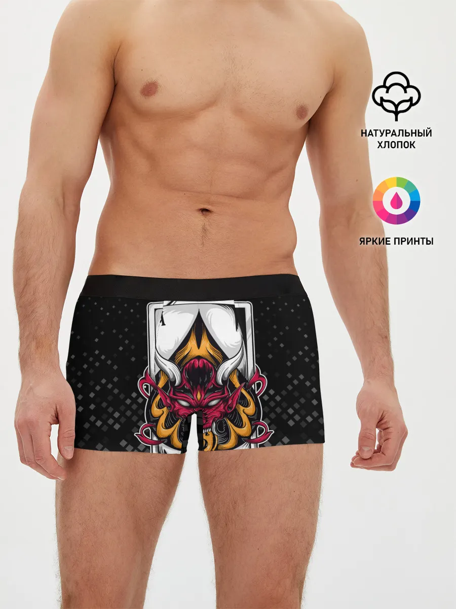 Мужские трусы боксеры / Карточный дьявол