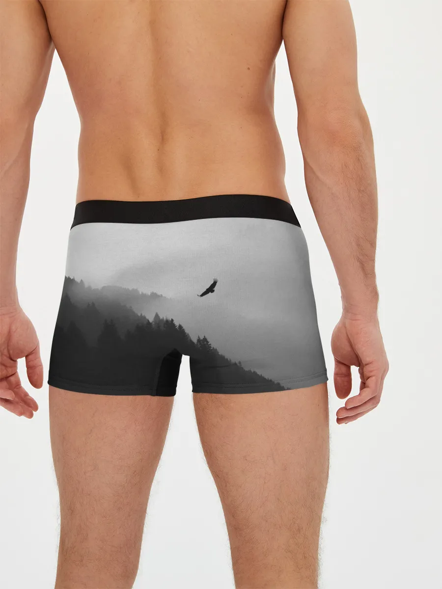 Мужские трусы боксеры / ОРЁЛ НАД ЛЕСОМ