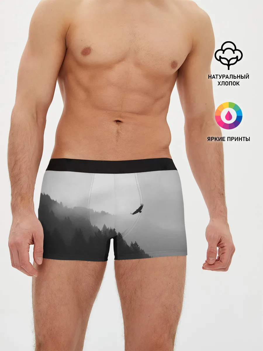 Мужские трусы боксеры / ОРЁЛ НАД ЛЕСОМ