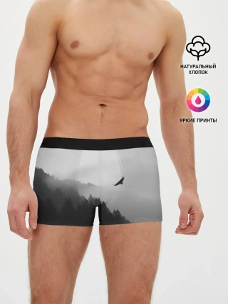 Мужские трусы боксеры / ОРЁЛ НАД ЛЕСОМ