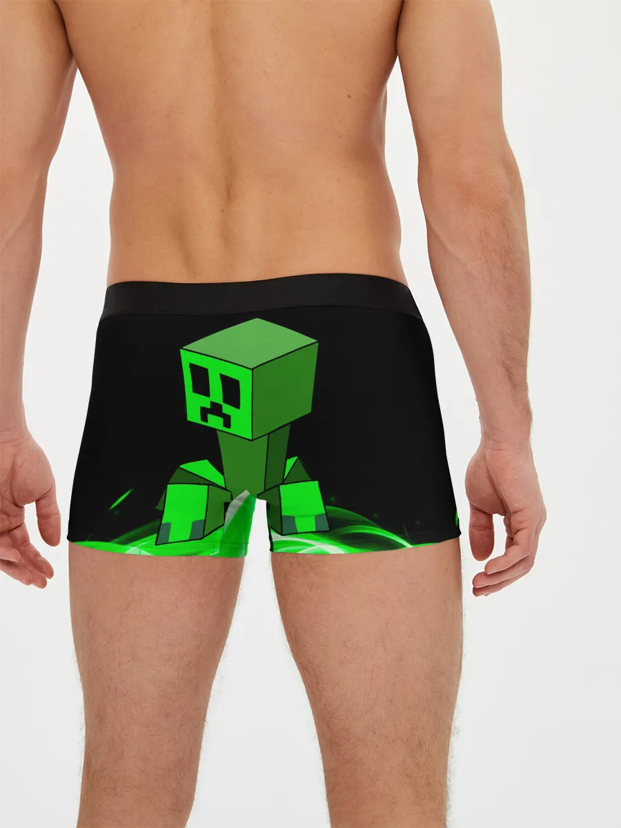 Мужские трусы боксеры / Майнкрафт Крипер