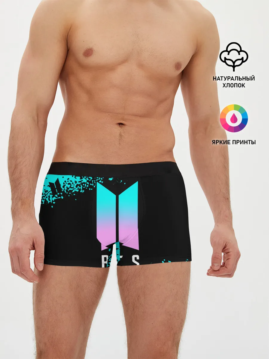 Мужские трусы боксеры / BTS / БТС