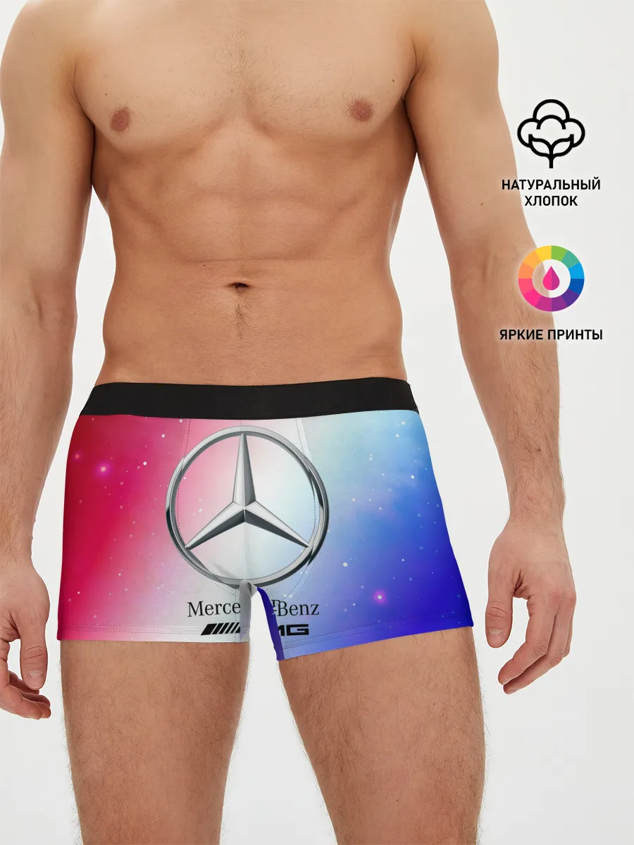 Мужские трусы боксеры / MERCEDES / МЕРСЕДЕС