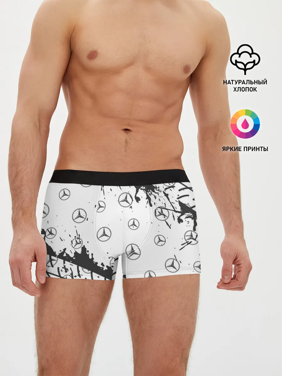 Мужские трусы боксеры / MERCEDES / МЕРСЕДЕС