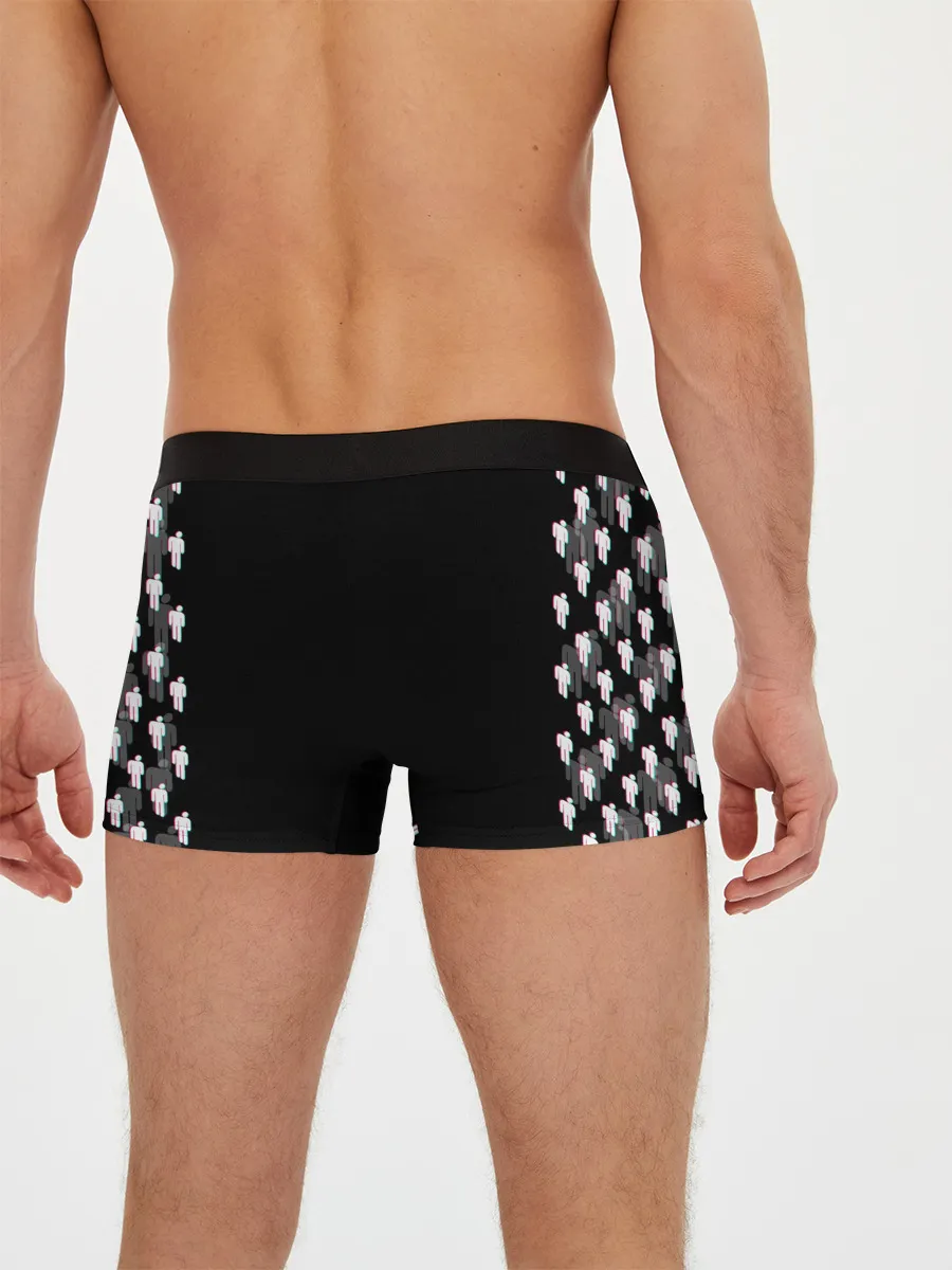 Мужские трусы боксеры / BILLIE EILISH GLITCH