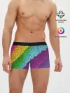 Мужские трусы боксеры / Яркая мозаика