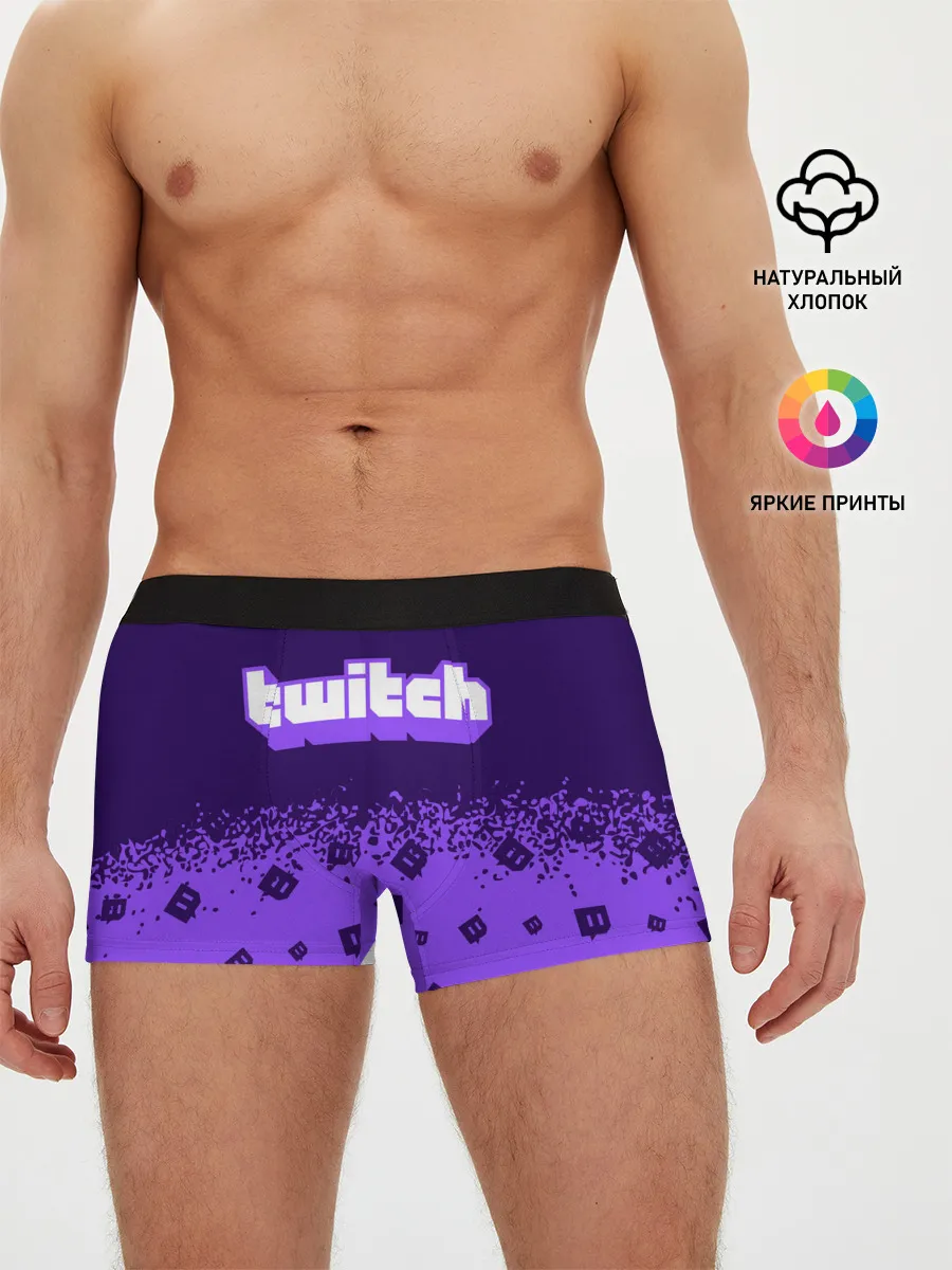 Мужские трусы боксеры / TWITCH / ТВИЧ