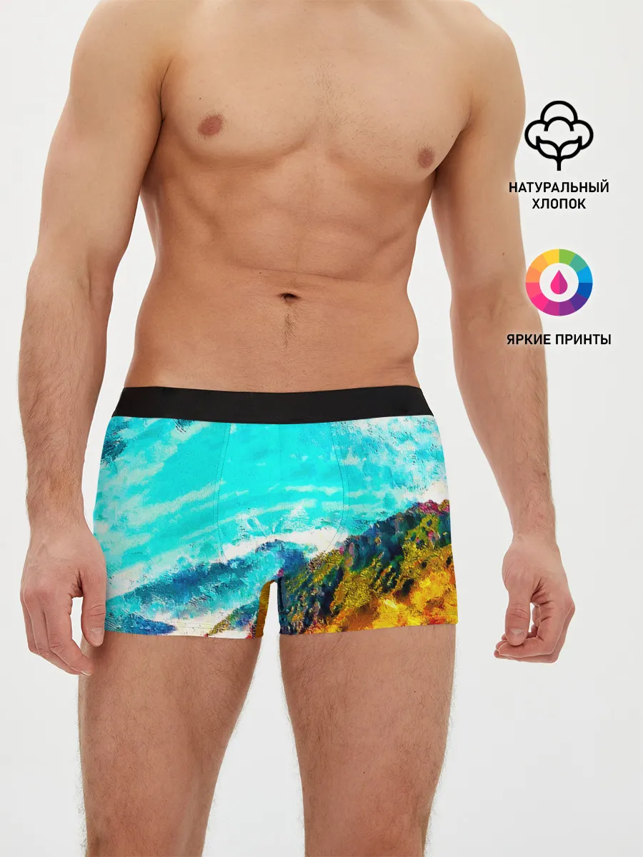 Мужские трусы боксеры / Японские горы