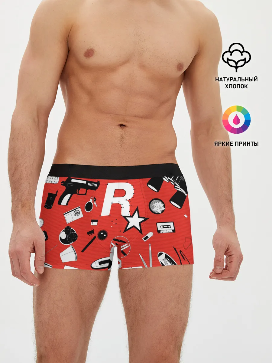 Мужские трусы боксеры / Rockstar