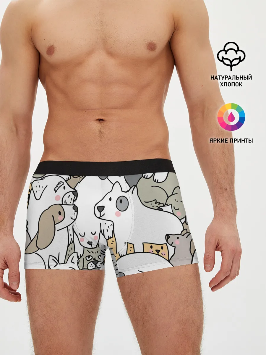 Мужские трусы боксеры / Собачье собрание