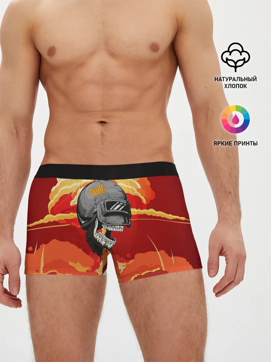 Мужские трусы боксеры / PUBG Skull