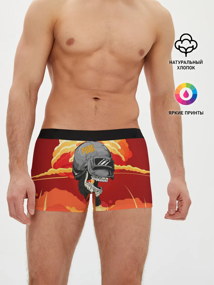 Мужские трусы боксеры / PUBG Skull