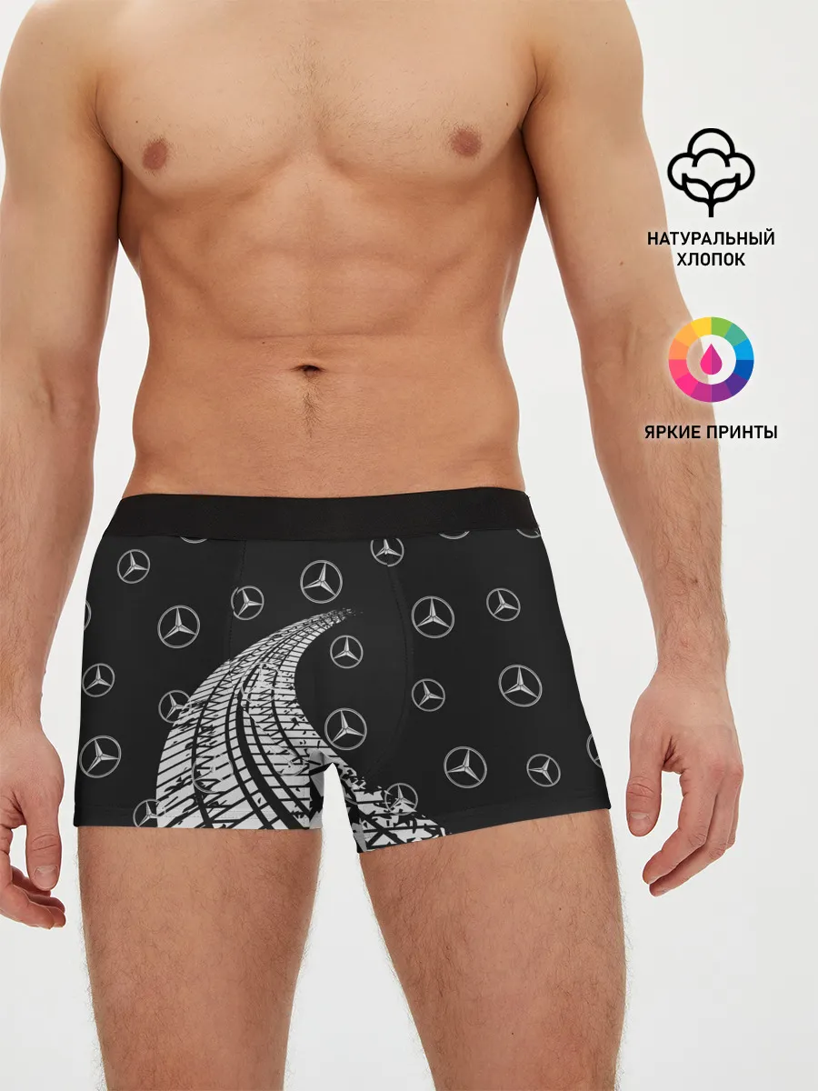 Мужские трусы боксеры / MERCEDES / МЕРСЕДЕС