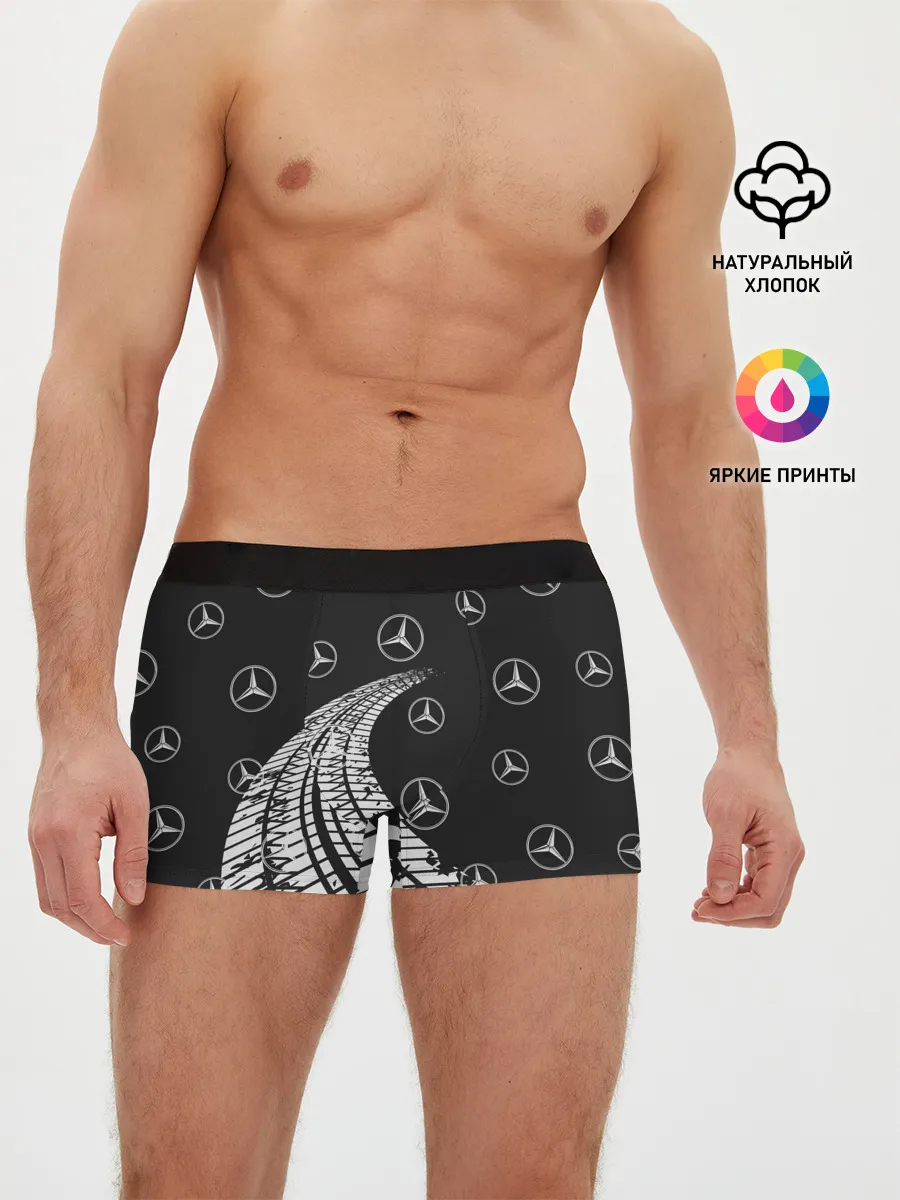 Мужские трусы боксеры / MERCEDES / МЕРСЕДЕС