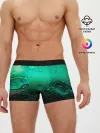 Мужские трусы боксеры / Зеленые капли клетки
