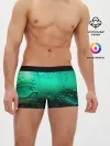 Мужские трусы боксеры / Зеленые капли клетки