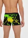 Мужские трусы боксеры / KILLA зеленые брызги