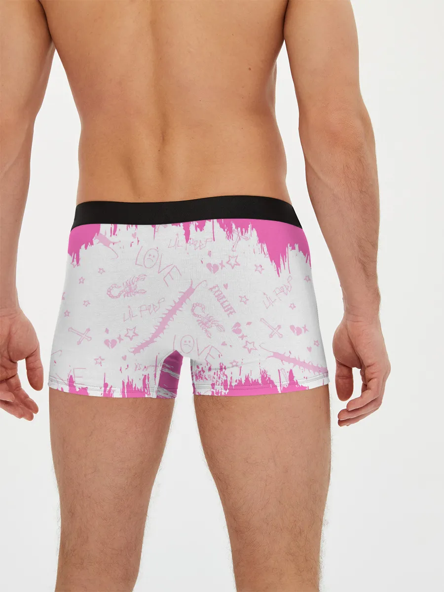 Мужские трусы боксеры / LIL PEEP / ЛИЛ ПИП