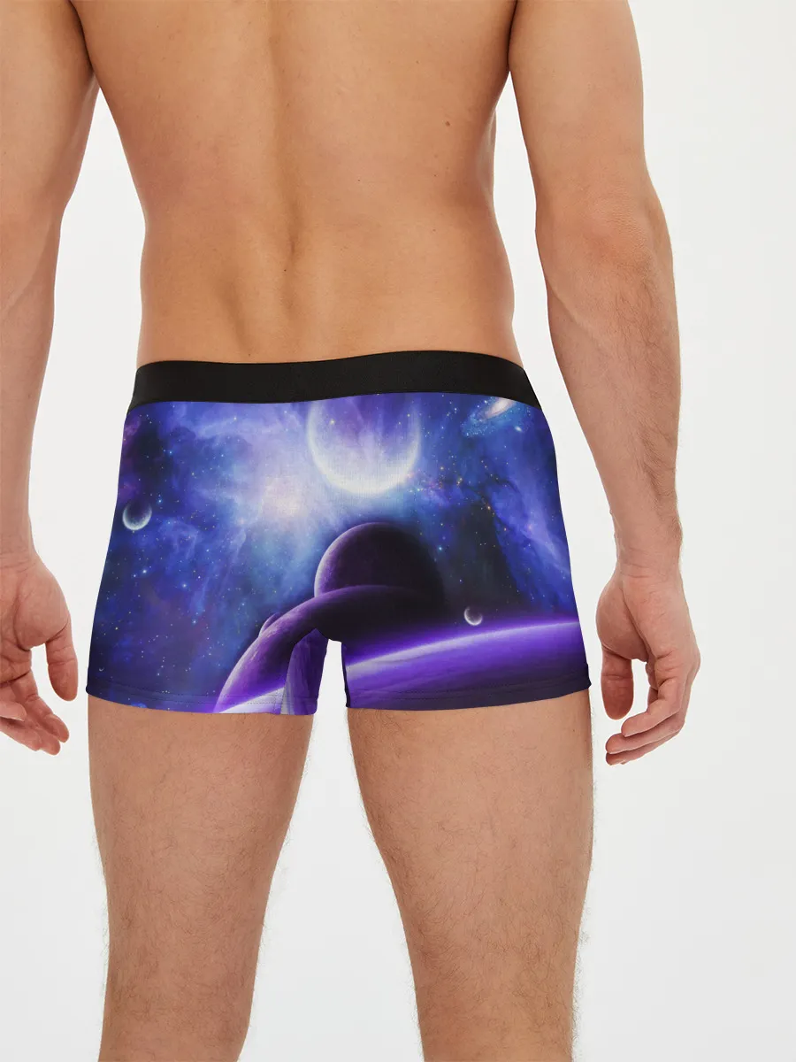 Мужские трусы боксеры / Неоновый Космос