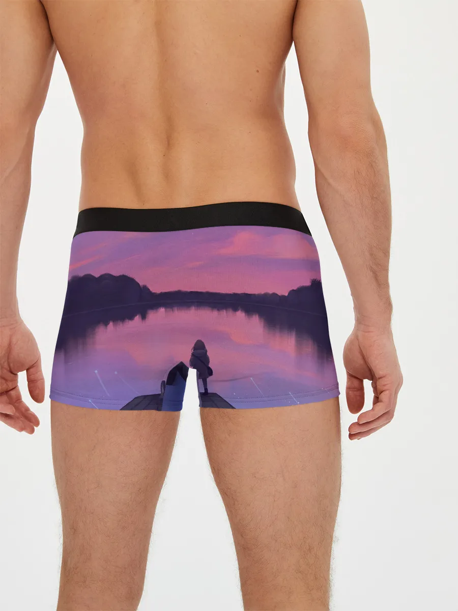 Мужские трусы боксеры / Закат Солнце