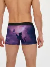 Мужские трусы боксеры / Кошка играет с бабочкой