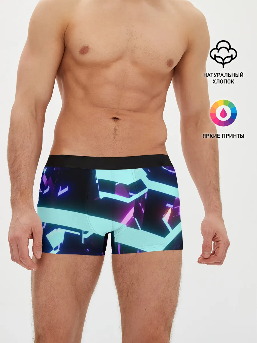Мужские трусы боксеры / Blue Neons