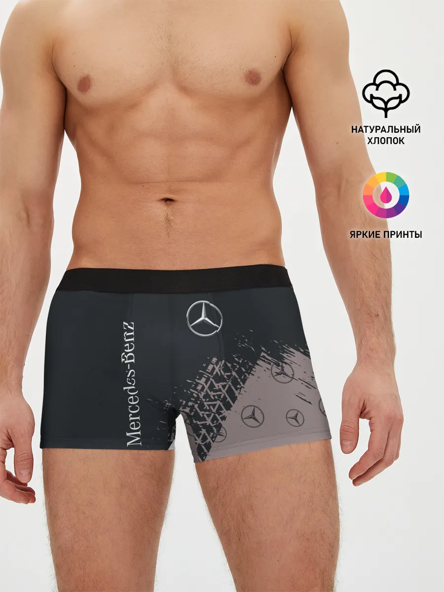 Мужские трусы боксеры / MERCEDES / МЕРСЕДЕС