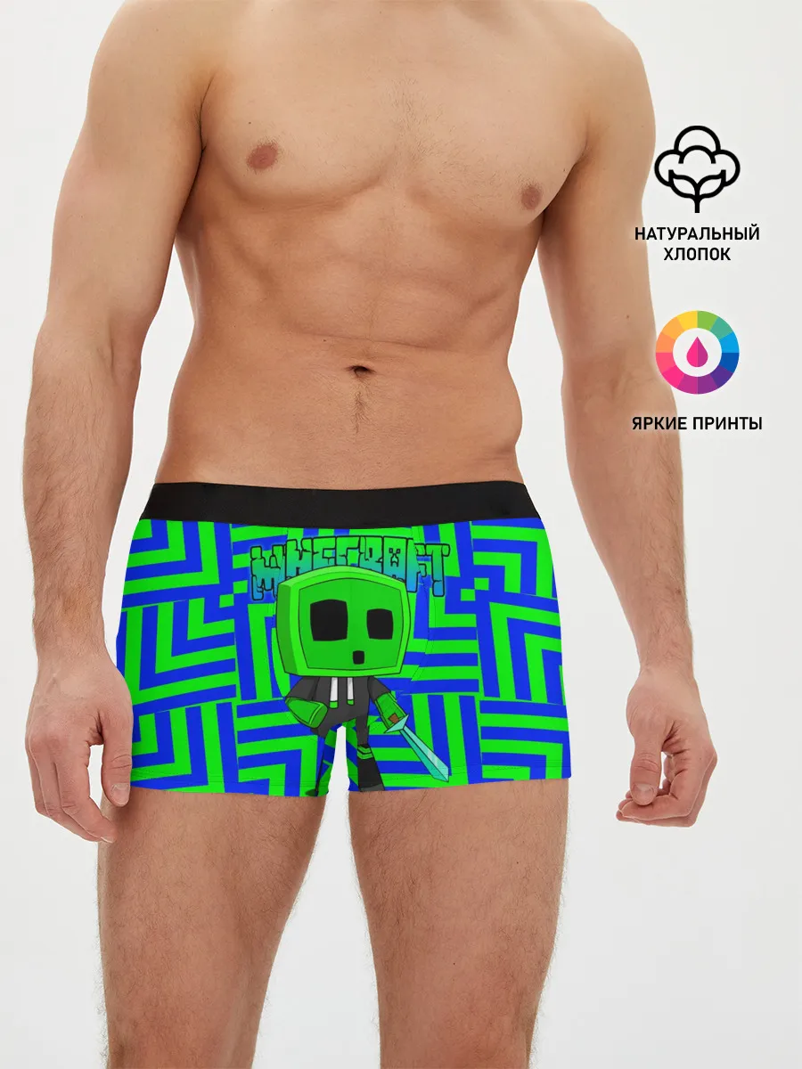 Мужские трусы боксеры / Minecraft | Creeper