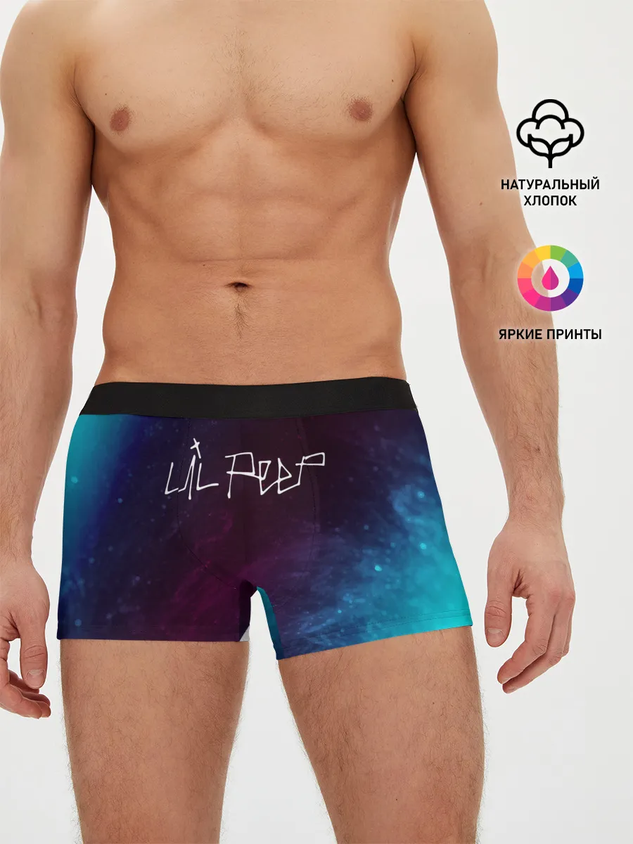 Мужские трусы боксеры / LIL PEEP / ЛИЛ ПИП