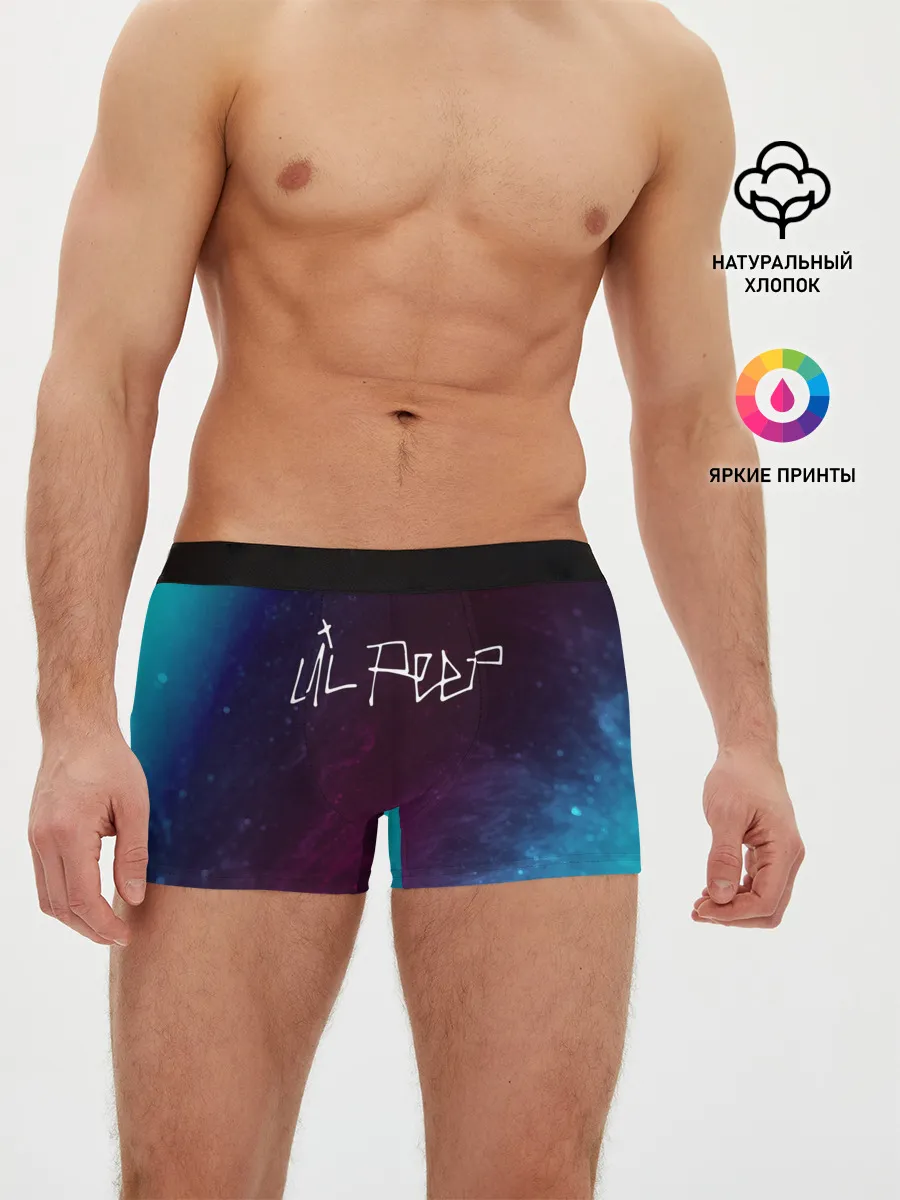 Мужские трусы боксеры / LIL PEEP / ЛИЛ ПИП
