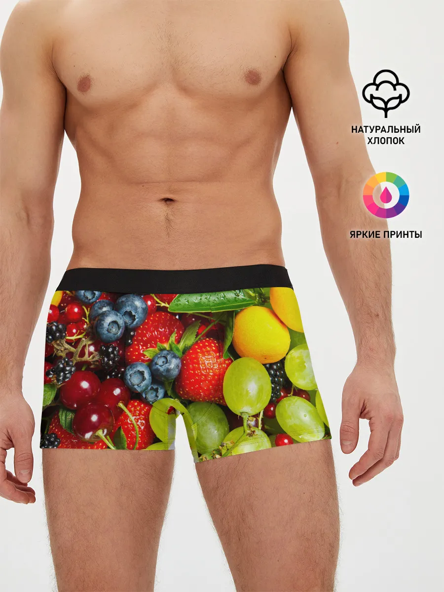 Мужские трусы боксеры / Фруктовый рай