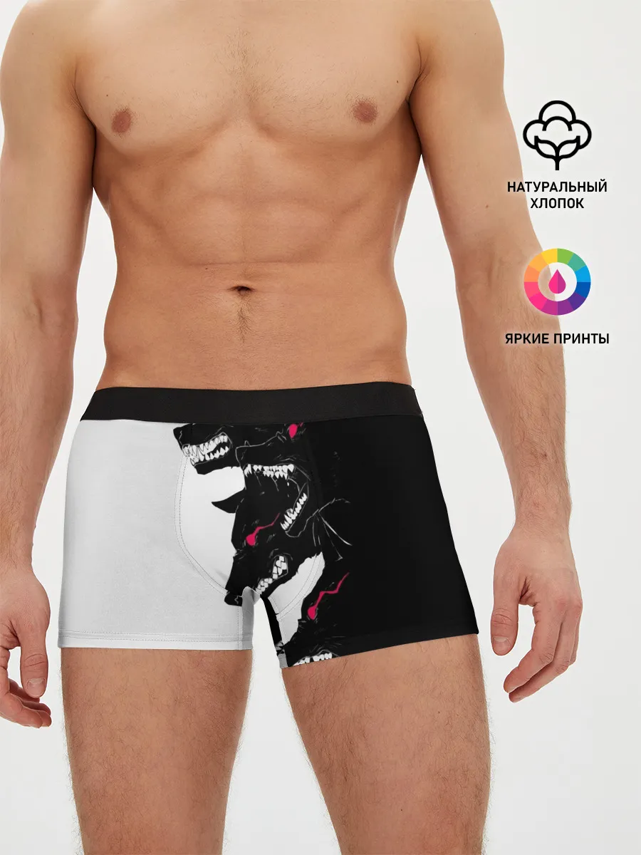 Мужские трусы боксеры / Волки