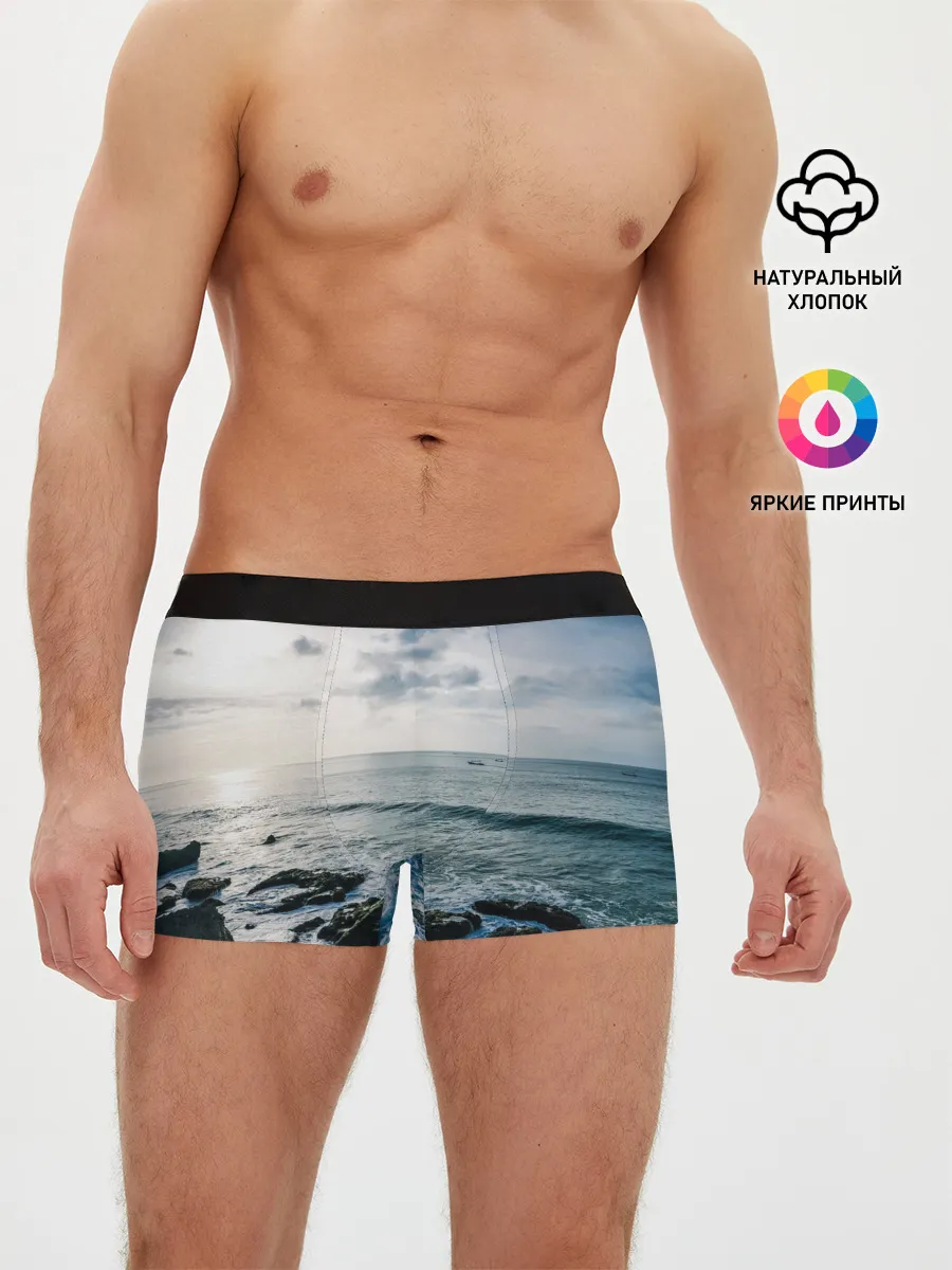 Мужские трусы боксеры / Море