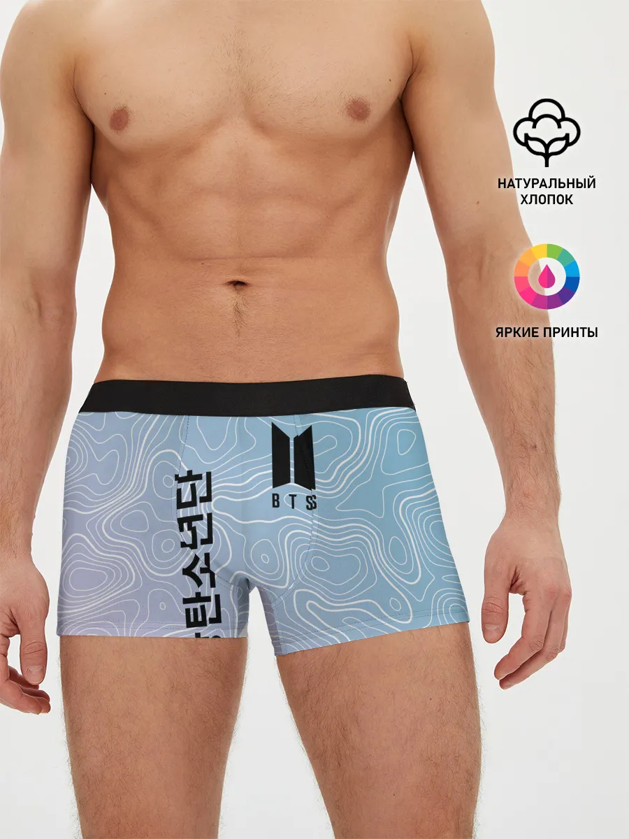 Мужские трусы боксеры / BTS / БТС.