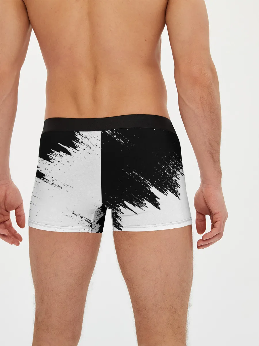 Мужские трусы боксеры / Черный Клевер инверсированный фон