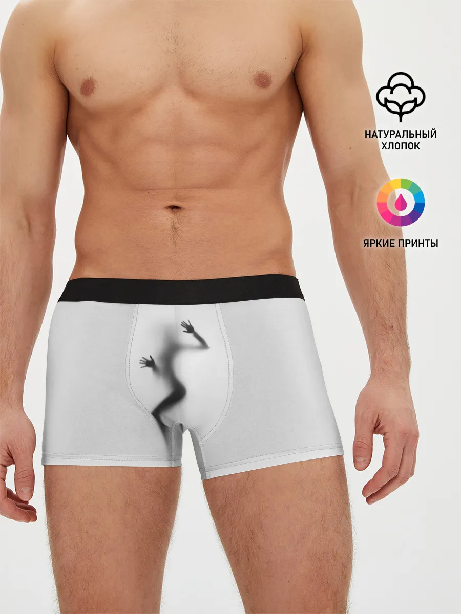 Мужские трусы боксеры / ДЕВУШКА ЗА СТЕКЛОМ