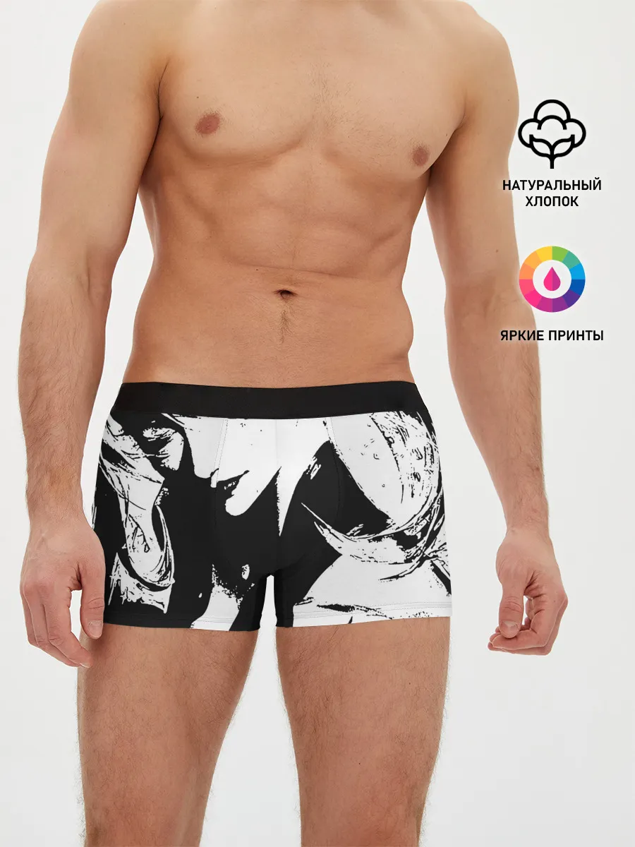 Мужские трусы боксеры / Темная космическая Люкс