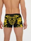 Мужские трусы боксеры / Узор жёлтый